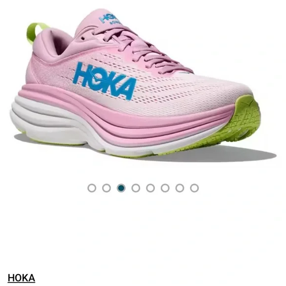 Hoka Women's Pink and Blue Athletic Shoes - Picture 8 of 8